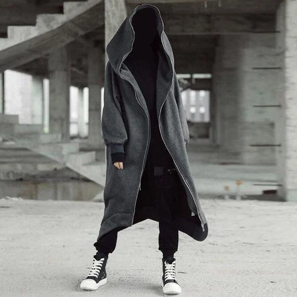 Unisex Nazgul-henkinen pitkä hupputakki