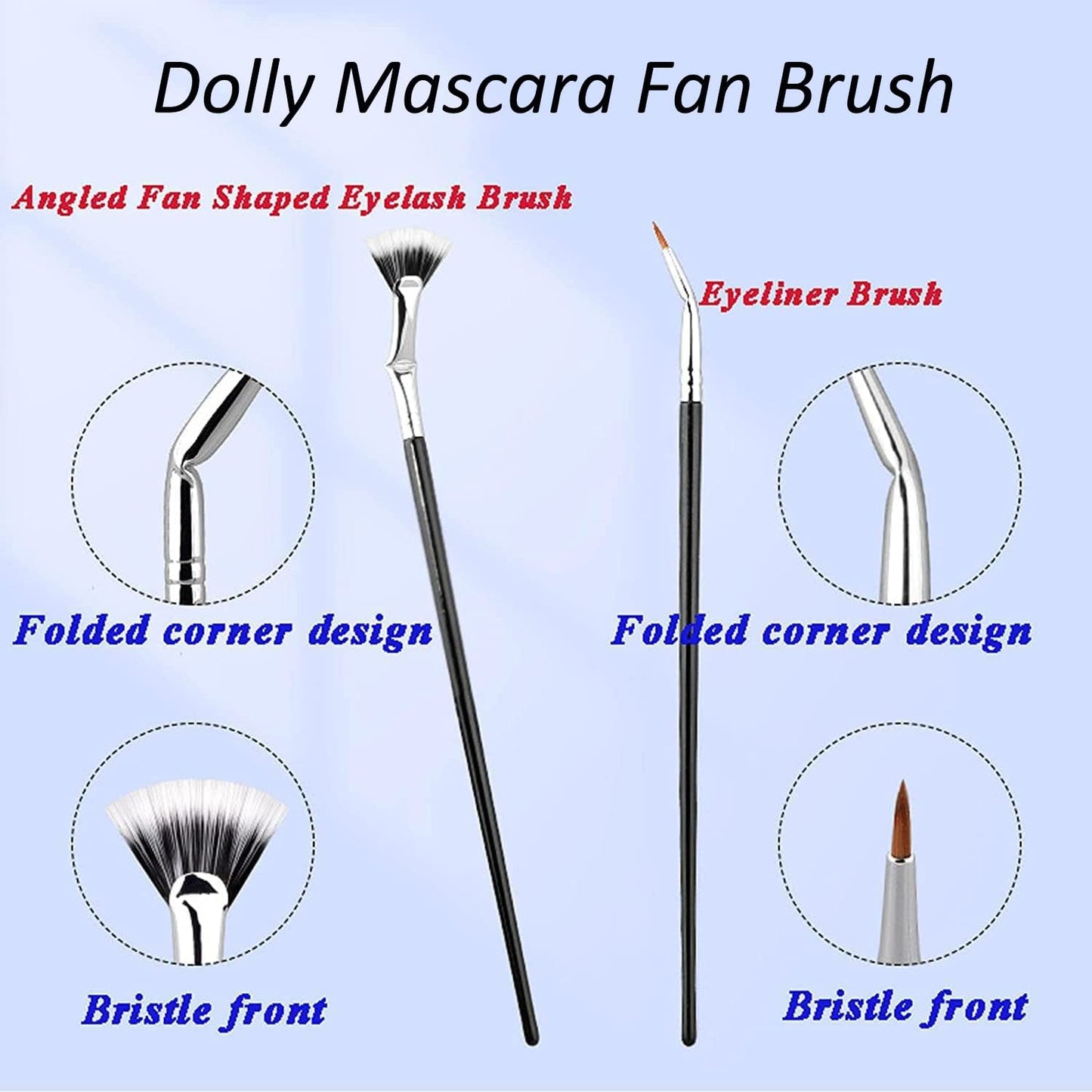 đ„Viimeinen pĂ€ivĂ€ saada 40% poisđ„ACCORDANCEY-taitettava kulma Scalloped Lash Brush Harja
