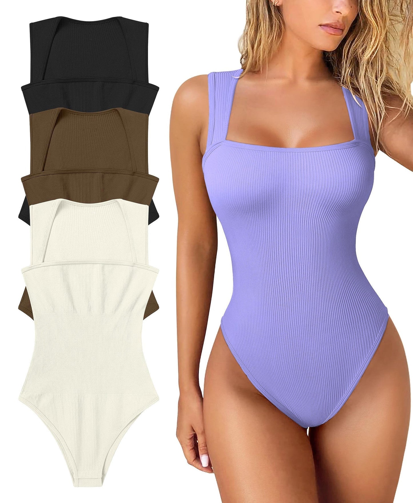 đ„KESĂMYYNTI 49% POISđ„Racerback leveĂ€ olkahihnat saumaton Bodysuit