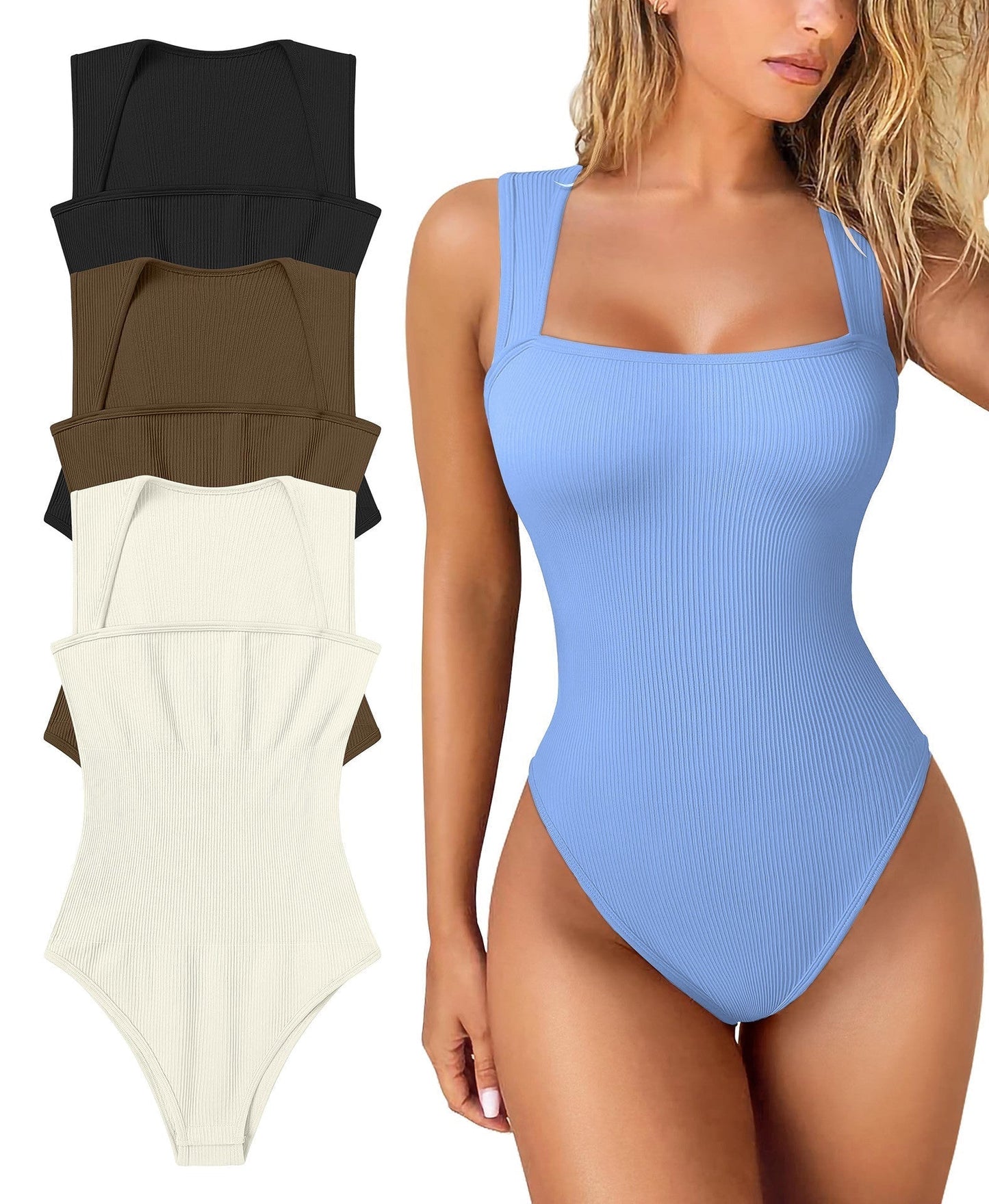 đ„KESĂMYYNTI 49% POISđ„Racerback leveĂ€ olkahihnat saumaton Bodysuit
