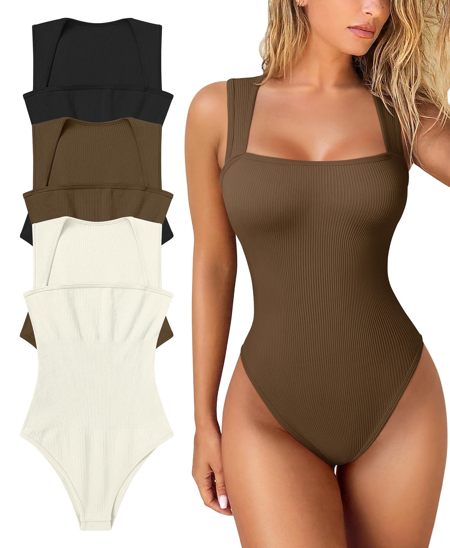 đ„KESĂMYYNTI 49% POISđ„Racerback leveĂ€ olkahihnat saumaton Bodysuit