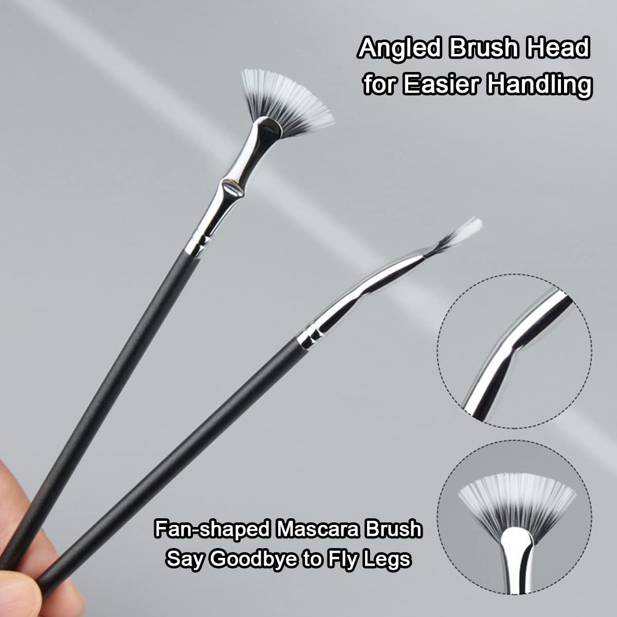 đ„Viimeinen pĂ€ivĂ€ saada 40% poisđ„ACCORDANCEY-taitettava kulma Scalloped Lash Brush Harja
