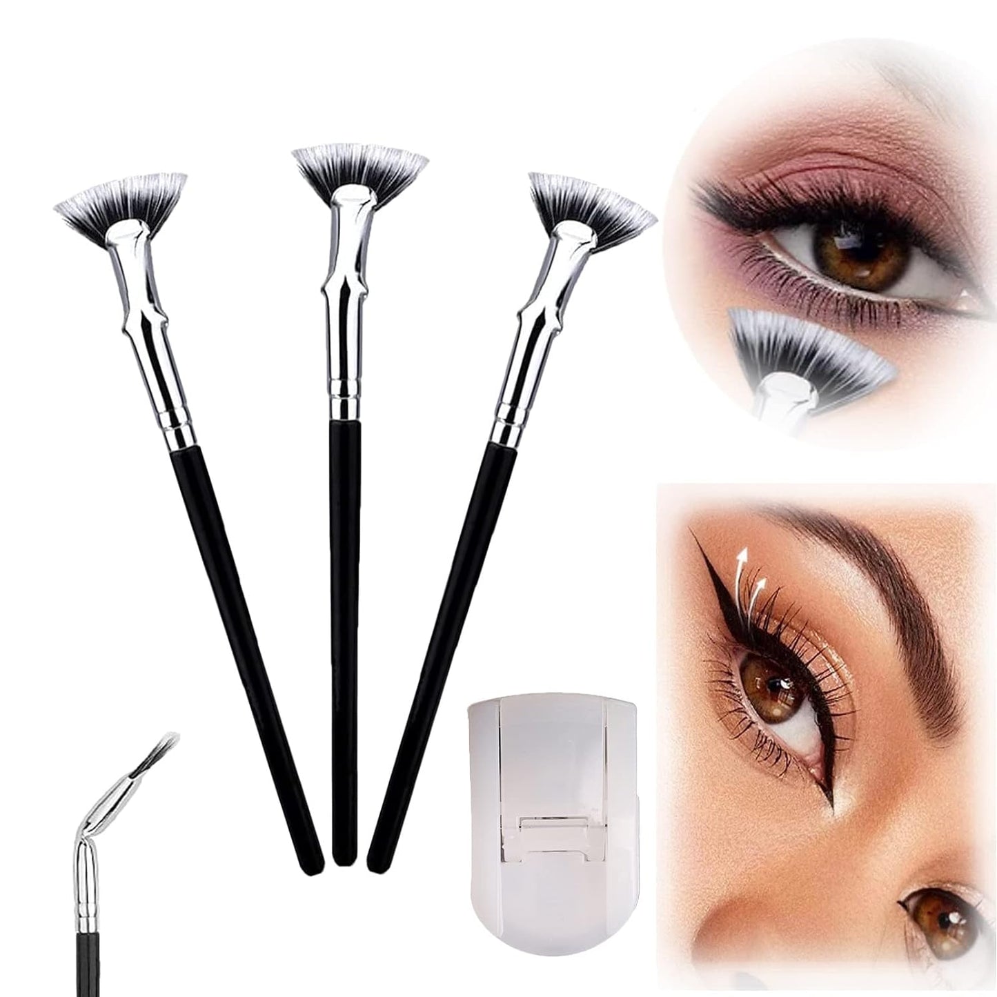 đ„Viimeinen pĂ€ivĂ€ saada 40% poisđ„ACCORDANCEY-taitettava kulma Scalloped Lash Brush Harja