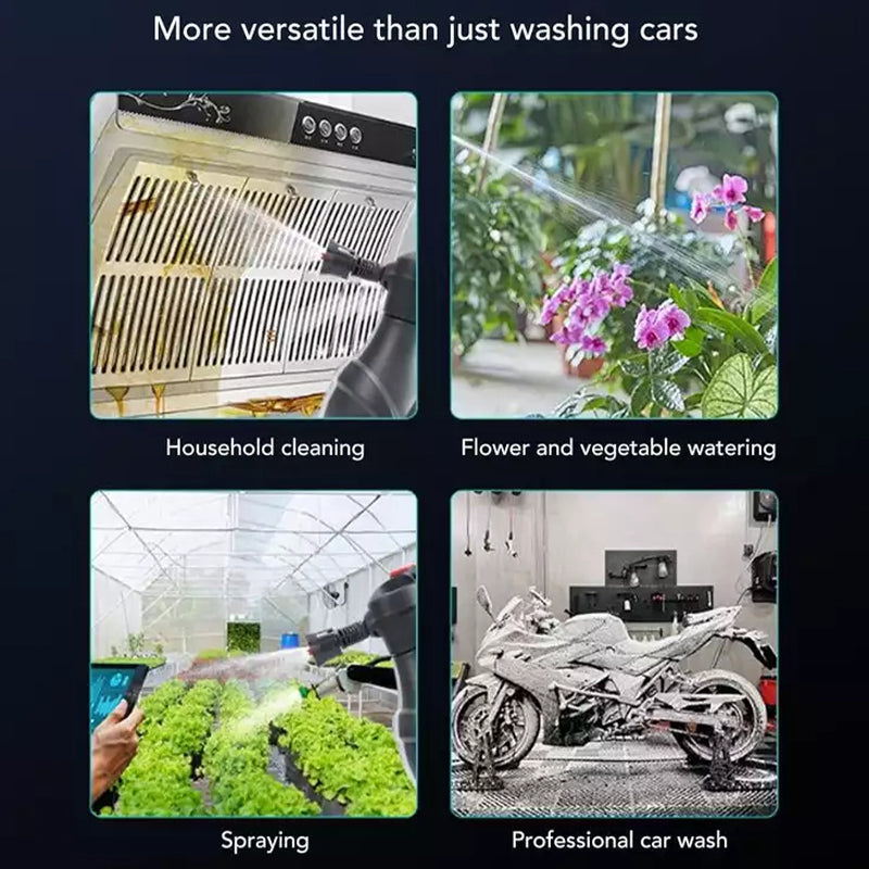 Langaton sähköinen autonpesu vaahtoruisku