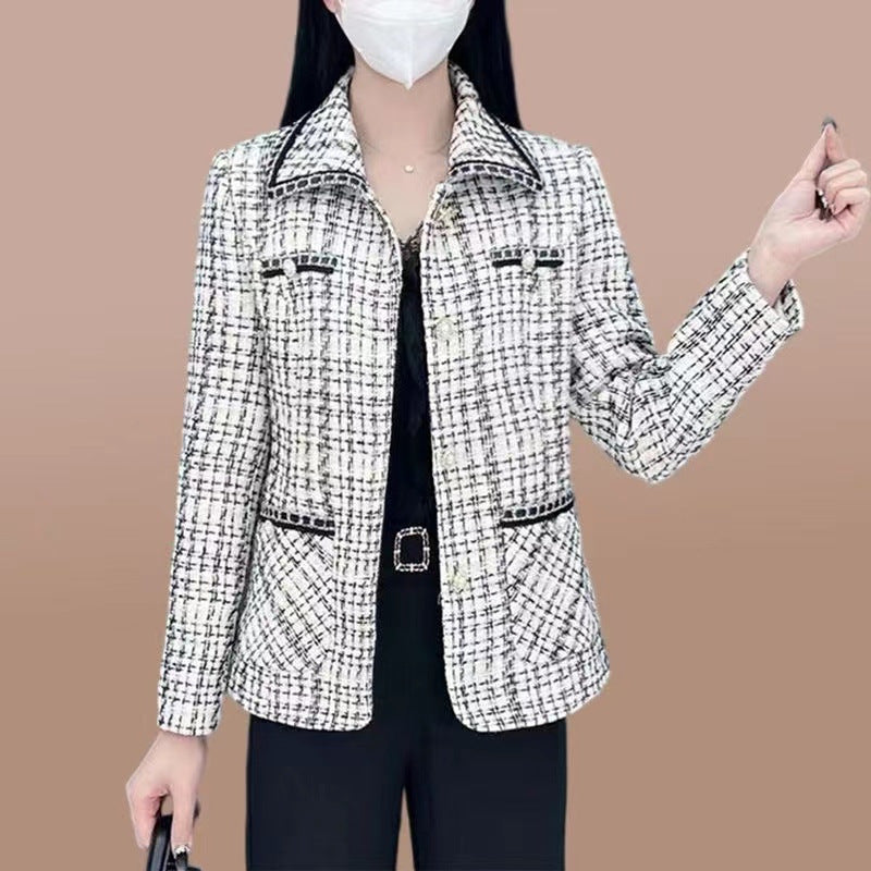 【Elegantti lahja sinulle】 Blazer, jossa on sudenpentukuvio naisille
