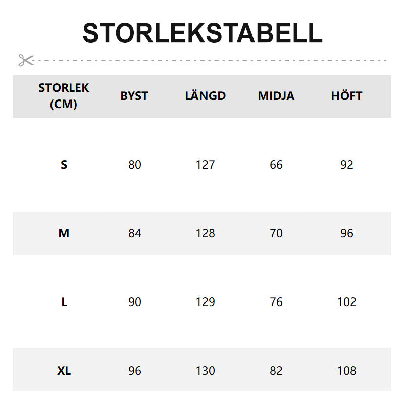 Seksikäs maksimekko korsetilla ja kalanpyrstö helmalla