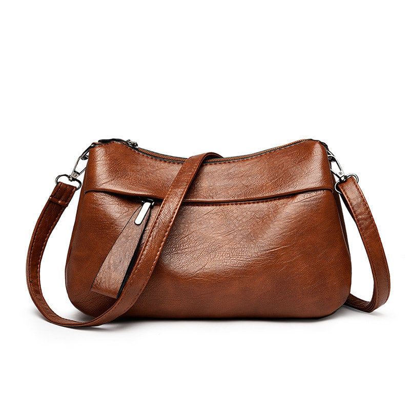Naisten trendikäs PU nahka crossbody & olkalaukku
