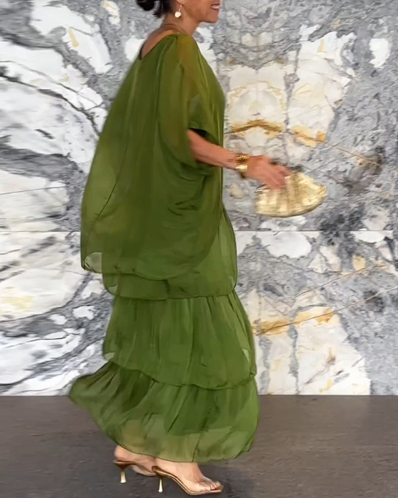 Taiteellinen tyyli löysä mekko