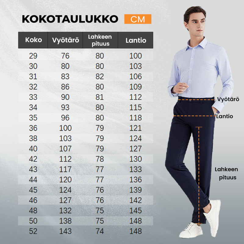 ✨Fliwos Slimastrouser 2025 High Stretch Miesten klassiset housut