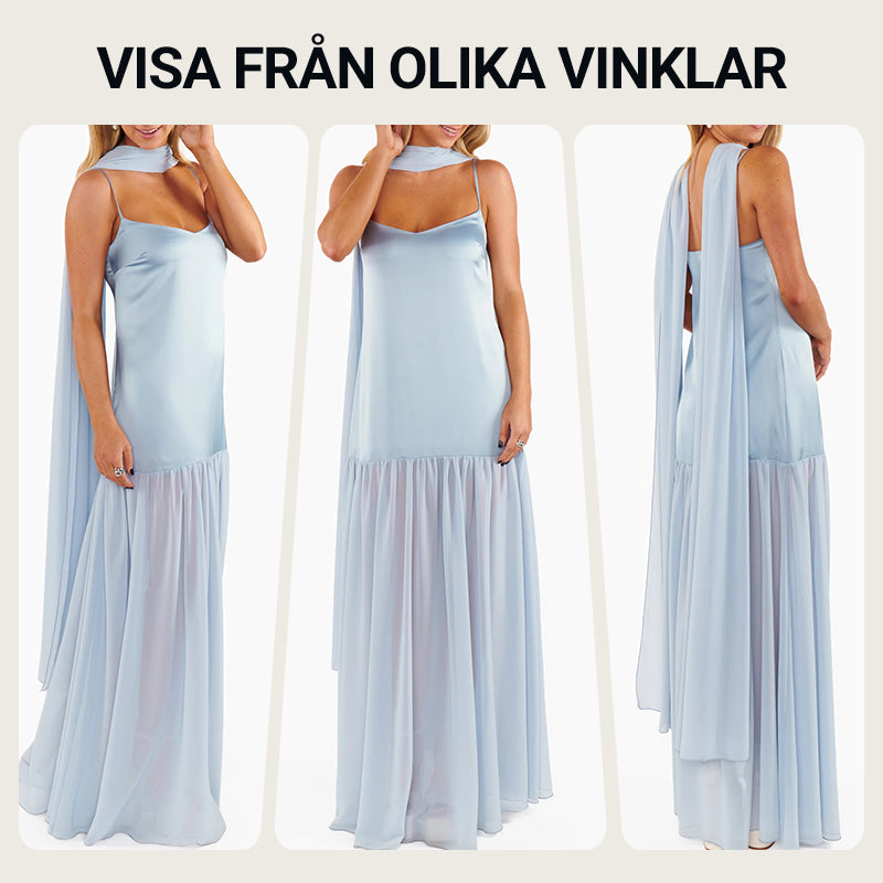 Naisten Spagettiolkaimilla Elegantti Yksivärinen Mekko
