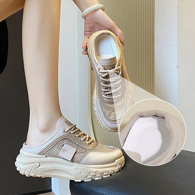 Naisten paksupohjaiset slip-on-tennarit