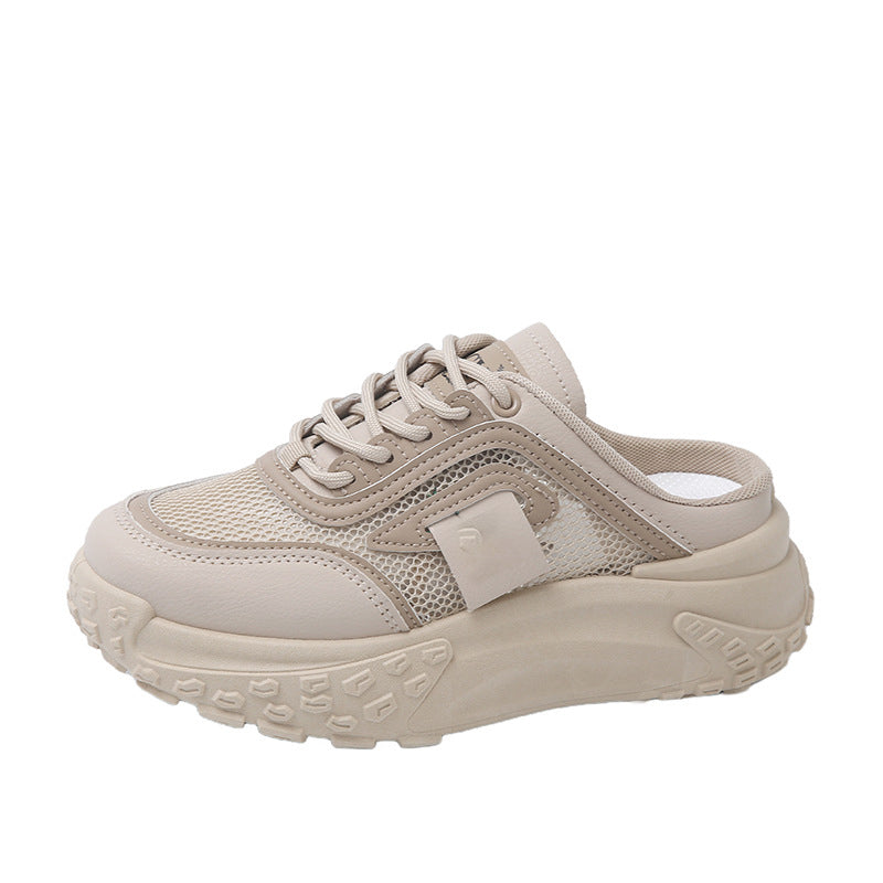 Naisten paksupohjaiset slip-on-tennarit