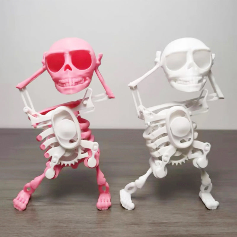 3D-tulostettu tanssiva luuranko koriste lelu
