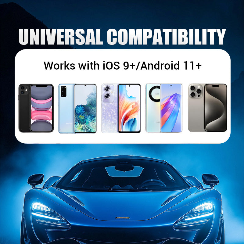 2-in-1 Langaton Sovitin iPhonelle ja Android Autolle