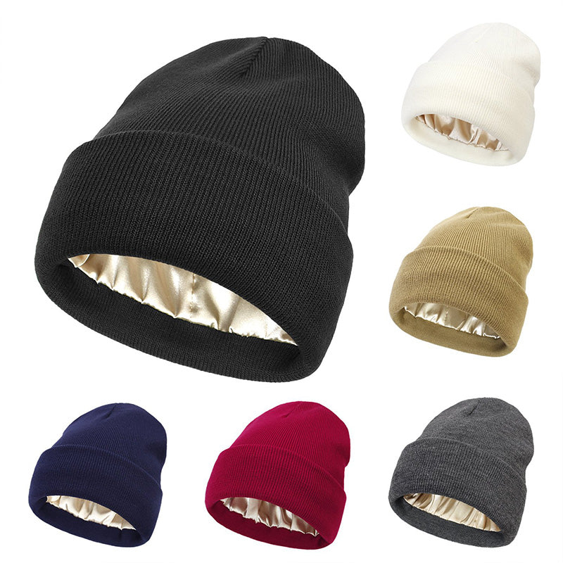 Talvi unisex pehmeä slouchy neulottu pipot