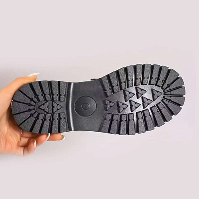 Naisten mukavat paksupohjaiset slip-on-loaferit