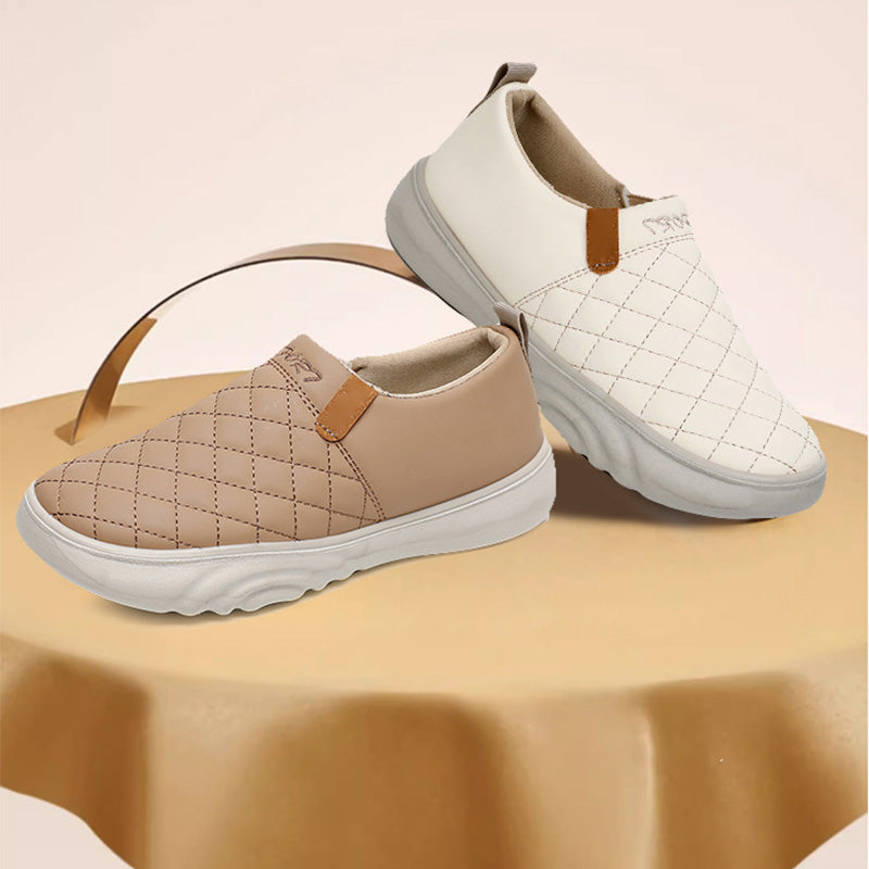 Naisten rennot pyöreäkärkiset slip-on-kengät