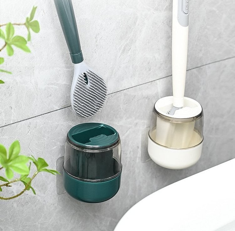 Kotitalouksien pitkäkahvainen silikoninen WC-harja