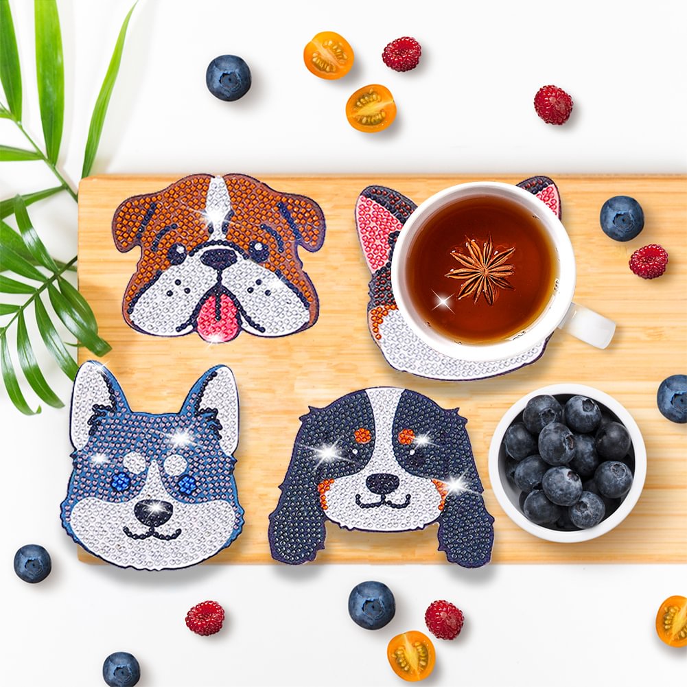 🌼🌻🐱DIY Painting Coaster Wooden Cup Coaster