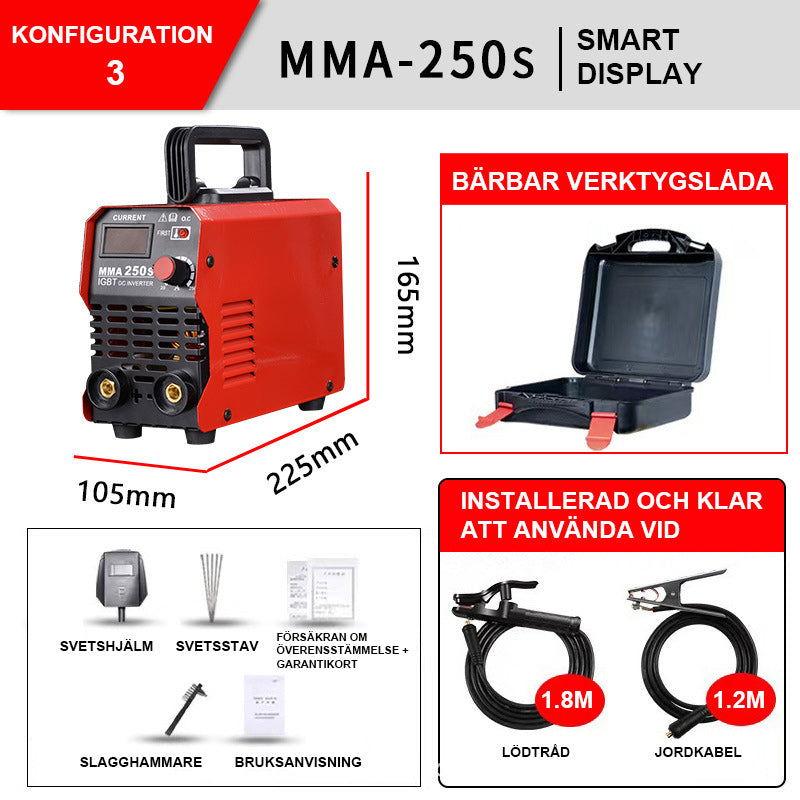 Helautomatisk cual jännite dual-purposeindustrial luokan kiinteä kupari hitsauskoneen