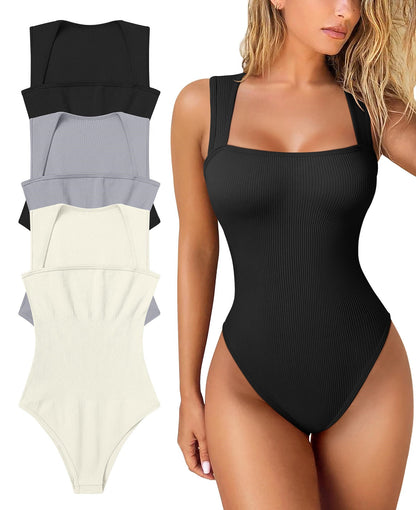 🔥KESÄMYYNTI 49% POIS🔥Racerback leveä olkahihnat saumaton Bodysuit