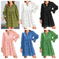 Broderie Anglaise -mekko juhliin A-linjaisella leikkauksella, V-kaula-aukolla ja röyhelöillä