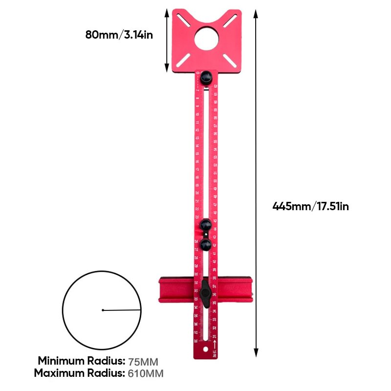 3-In-1 Reititinjyrsintä-Uraistustuki