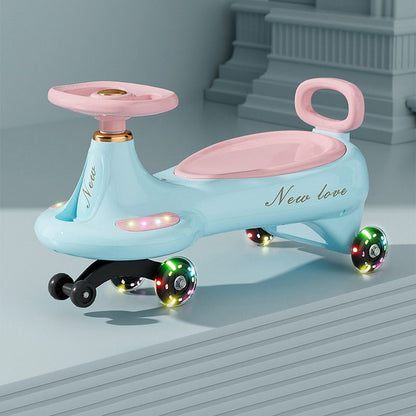 Lasten Wiggle Car Ride-on lelu Bluetoothilla