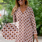 Boho Pitkähihainen V-pääntie Mekko