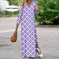 Boho Pitkähihainen V-pääntie Mekko