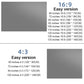 Kannettava projektori 4K Anti-Light taittuva taittuva näyttö