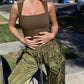 Seksikäs ribbed strappy neliön kaula hihaton vatsa valvonta Tank Topit Bodysuits🩱🩱