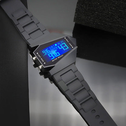 Luova valaiseva lentokone muoto LED-kello