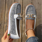 Naisten rennot slip-on-kengät metallisella soljella