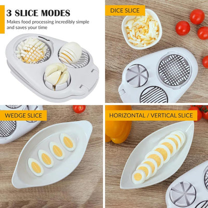 Monitoiminen 3-in-1 Munaviipaloija