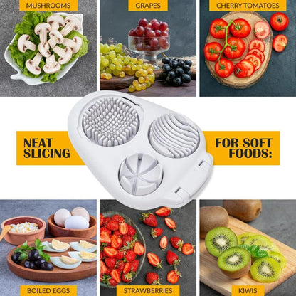 Monitoiminen 3-in-1 Munaviipaloija