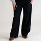 Unisex vintage-rento pliseeratut housut