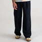 Unisex vintage-rento pliseeratut housut