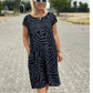 Boho Vintage Rento Painettu Mekko
