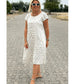 Boho Vintage Rento Painettu Mekko