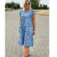 Boho Vintage Rento Painettu Mekko