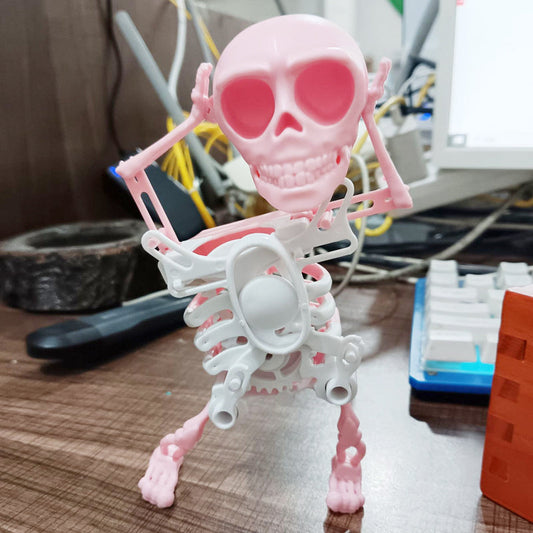 3D-tulostettu tanssiva luuranko koriste lelu