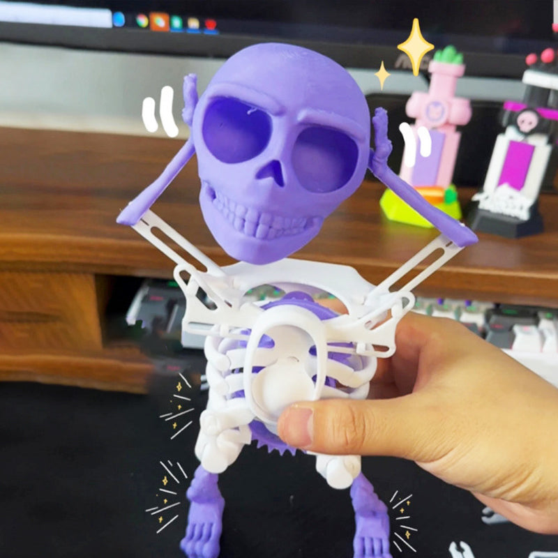 3D-tulostettu tanssiva luuranko koriste lelu