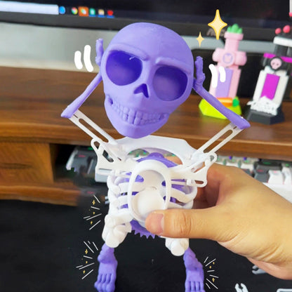 3D-tulostettu tanssiva luuranko koriste lelu