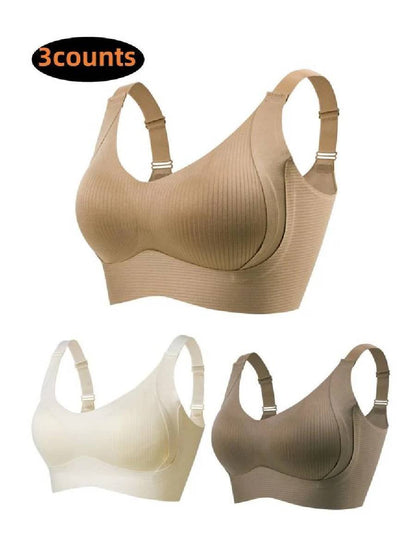 🎁Osta 1, saat 3 pakettia💕Naisten verkkopaita ilman kaaria, säädettävä rintaleveys🌸