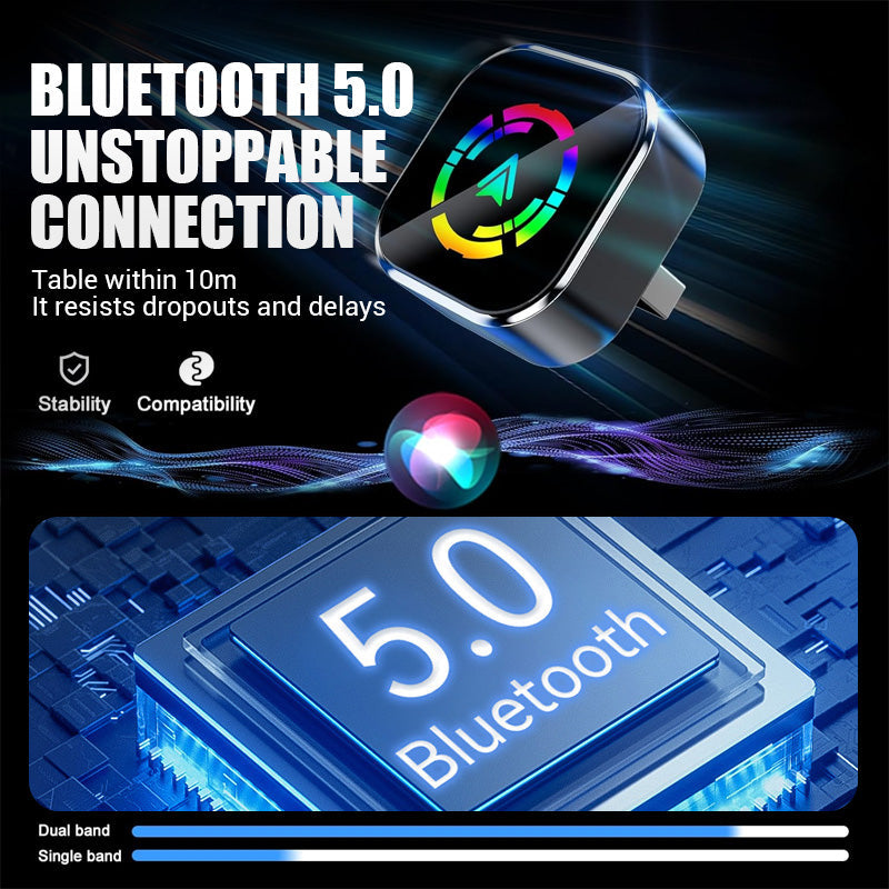 2-in-1 Langaton Sovitin iPhonelle ja Android Autolle