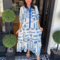 Naisten boho-tyylinen ilmava midimekko