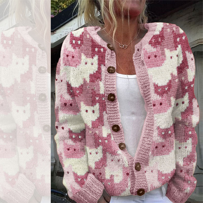 Naisten mukava neule cardigan