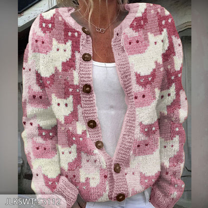 Naisten mukava neule cardigan