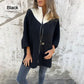 Naisten rento Stand Collar Half-zip takki